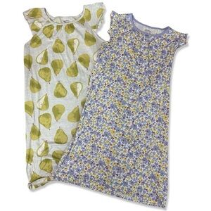 CARTERS Set of Pear and Flower Pajamas Nightgowns